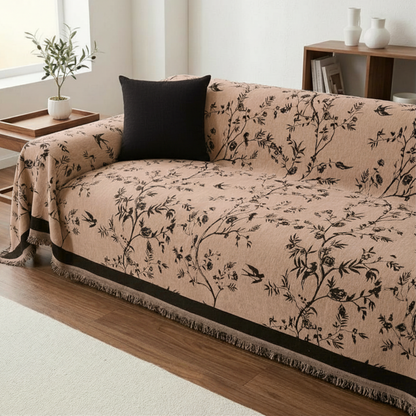 フローラシルエットソファカバー