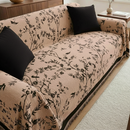 フローラシルエットソファカバー