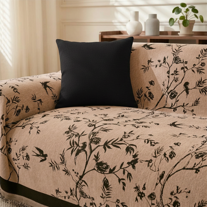 フローラシルエットソファカバー