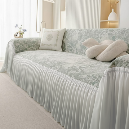 エレガンスグラデーションフリルソファカバー