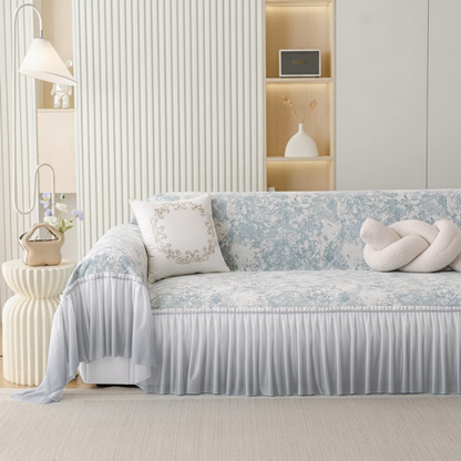 エレガンスグラデーションフリルソファカバー