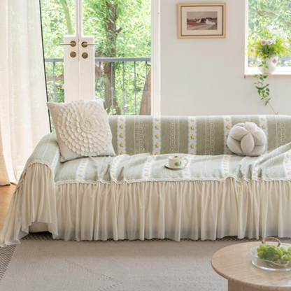 シアーフリルデイジーソファカバー