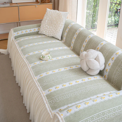 シアーフリルデイジーソファカバー