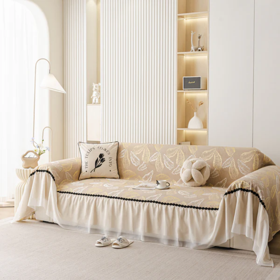 エレガントリーフソファカバー