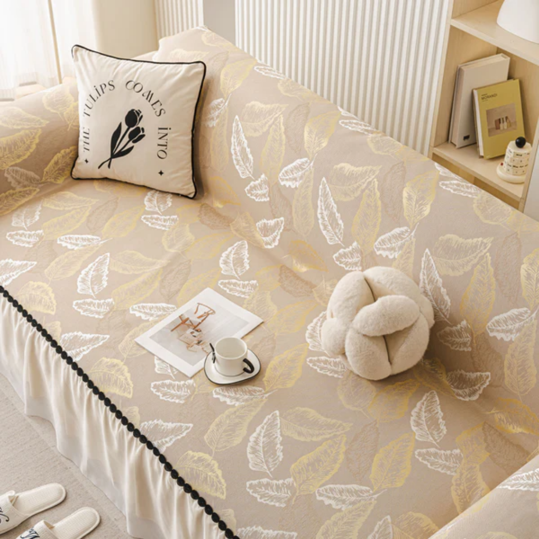 エレガントリーフソファカバー