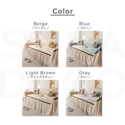 エレガントリーフソファカバー