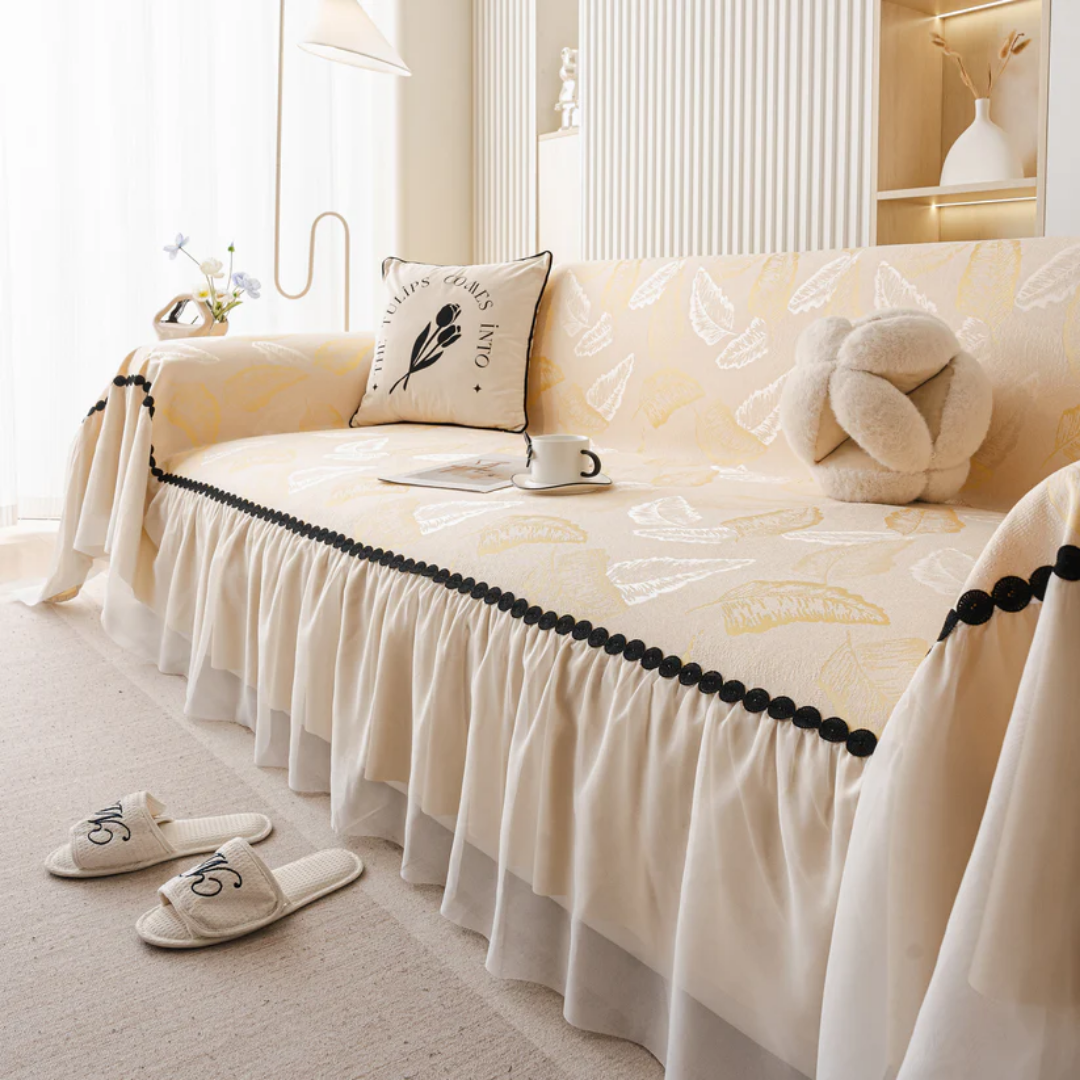 エレガントリーフソファカバー