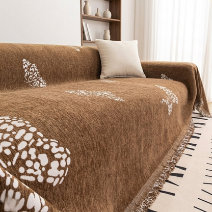 エレガントバタフライソファカバー