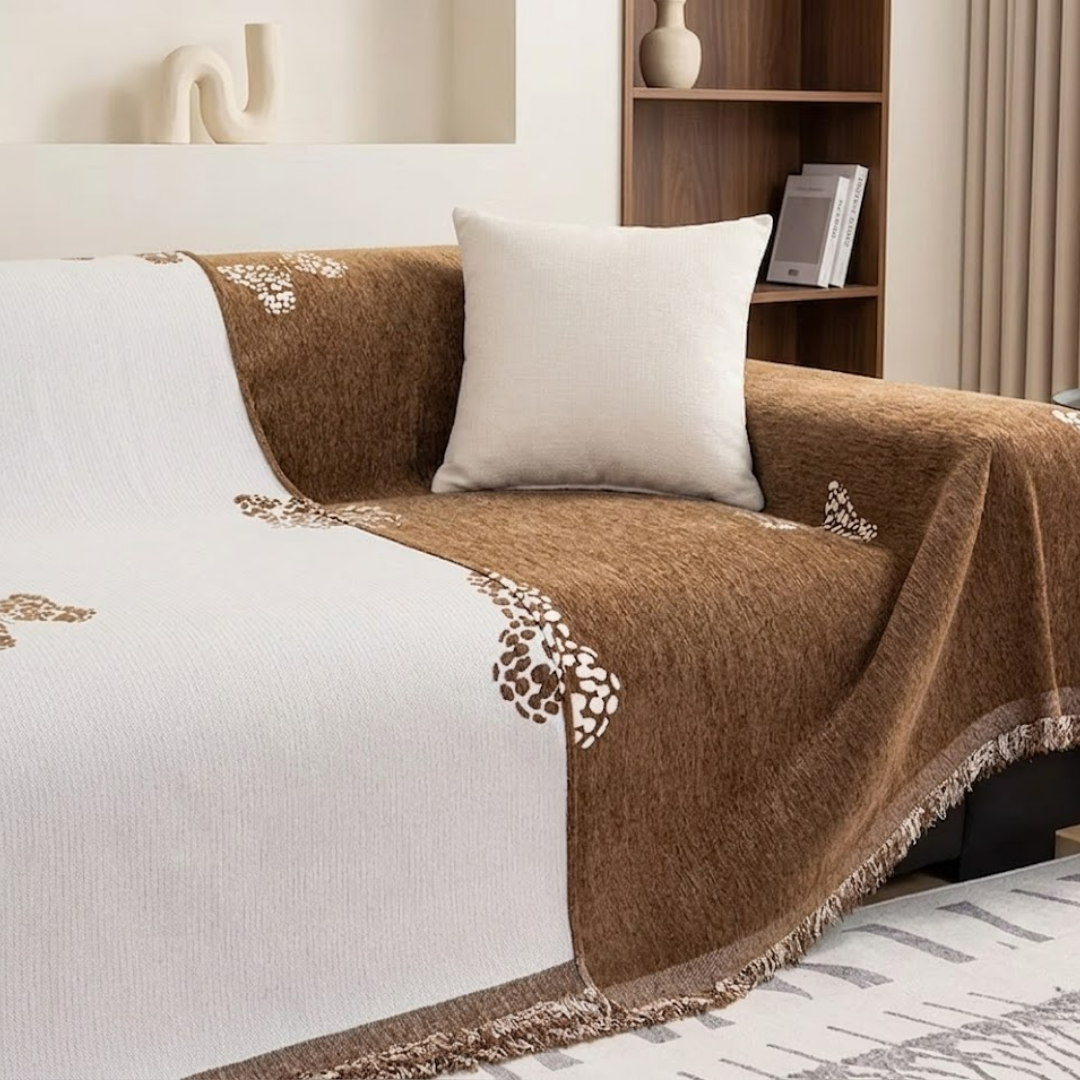 エレガントバタフライソファカバー