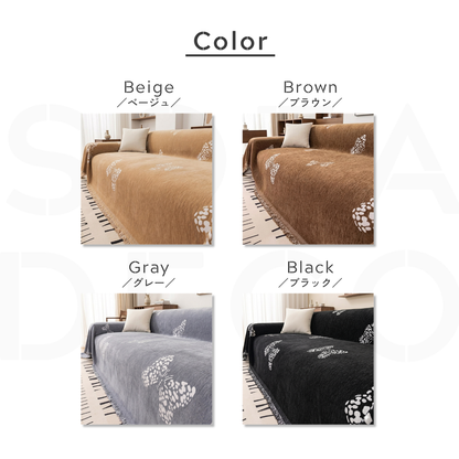 エレガントバタフライソファカバー