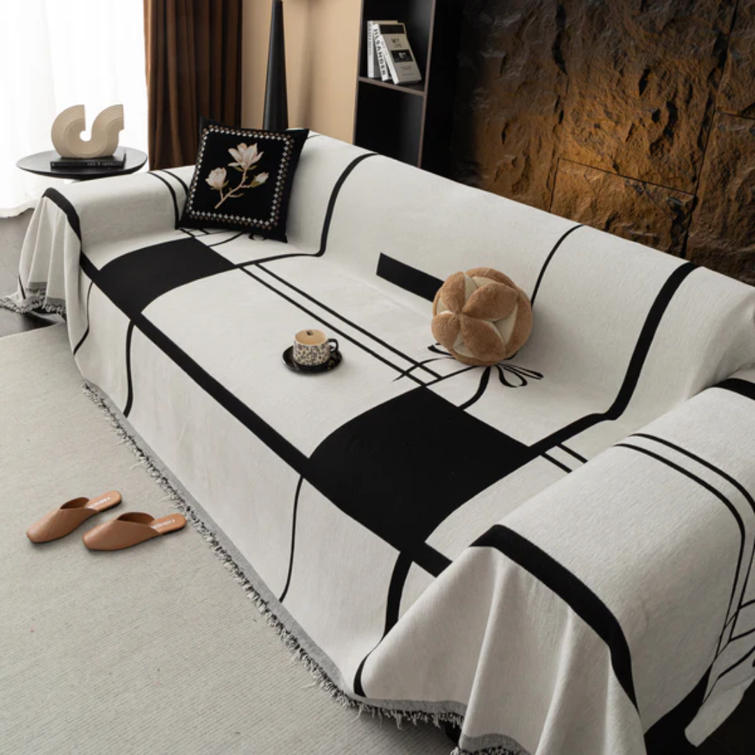 モダンリボンソファカバー