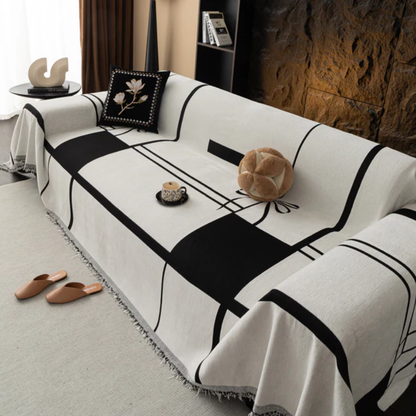 モダンリボンソファカバー