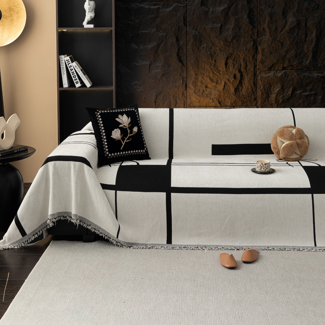 モダンリボンソファカバー