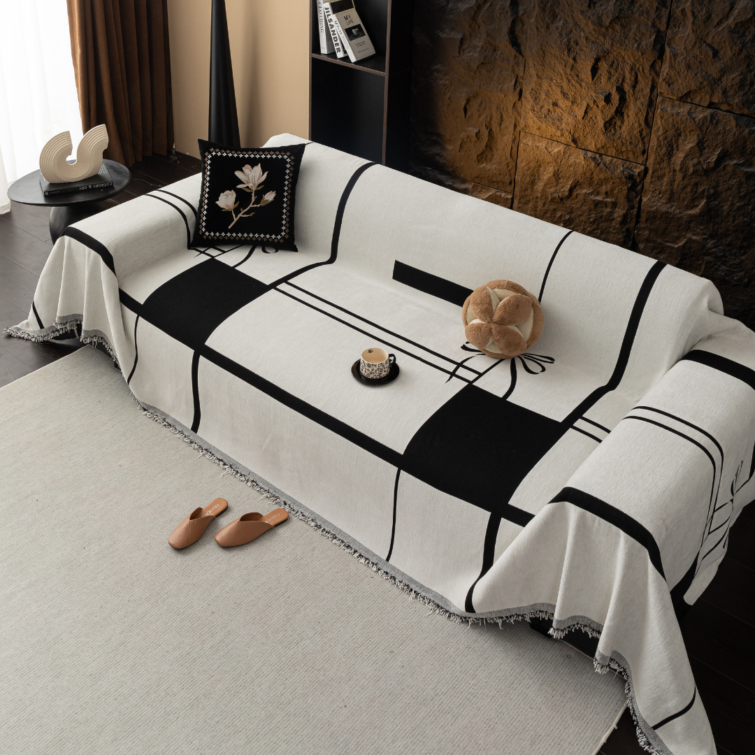 モダンリボンソファカバー