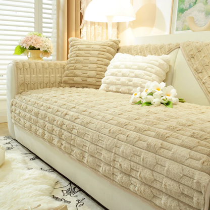 パフリュクスソファカバー〔滑り止め付き〕