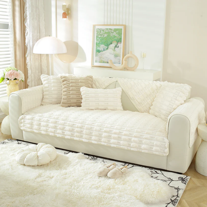 パフリュクスソファカバー〔滑り止め付き〕