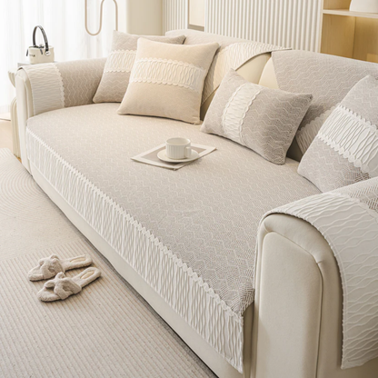 ノルディックテクスチャーソファカバー〔滑り止め付き〕