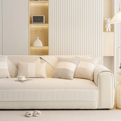 ノルディックテクスチャーソファカバー〔滑り止め付き〕