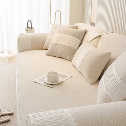 ノルディックテクスチャーソファカバー〔滑り止め付き〕