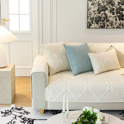 ロイヤルステッチソファカバー〔滑り止め付き〕