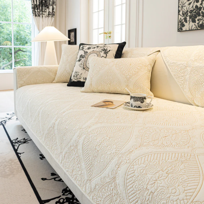 ロイヤルステッチソファカバー〔滑り止め付き〕