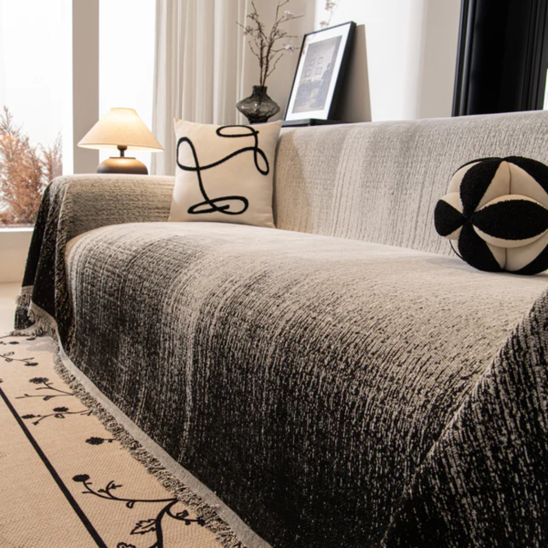 モードグラデーションソファカバー