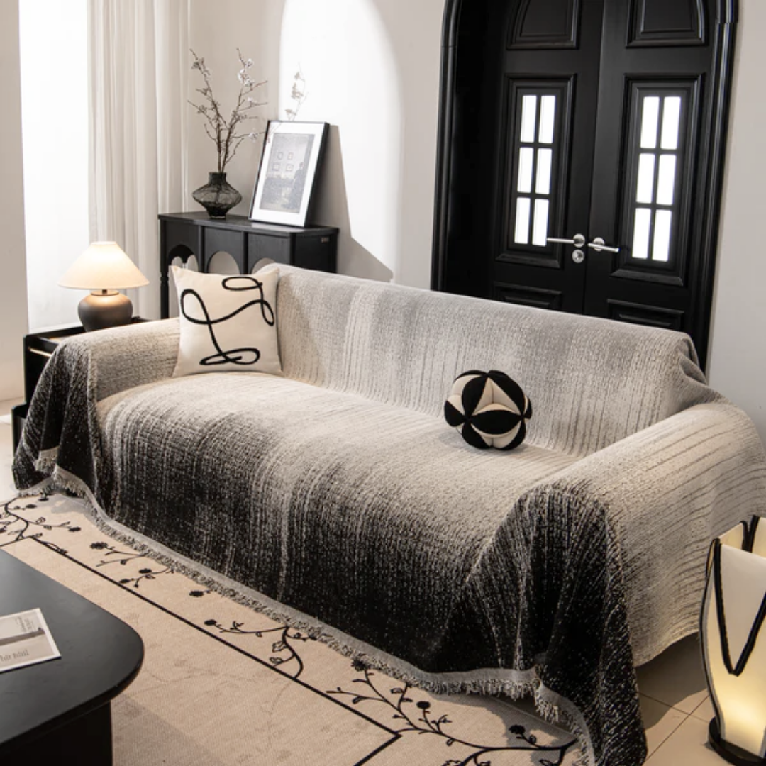 モードグラデーションソファカバー