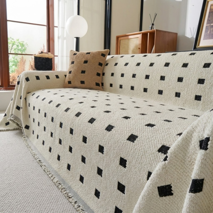 スクエアドットソファカバー