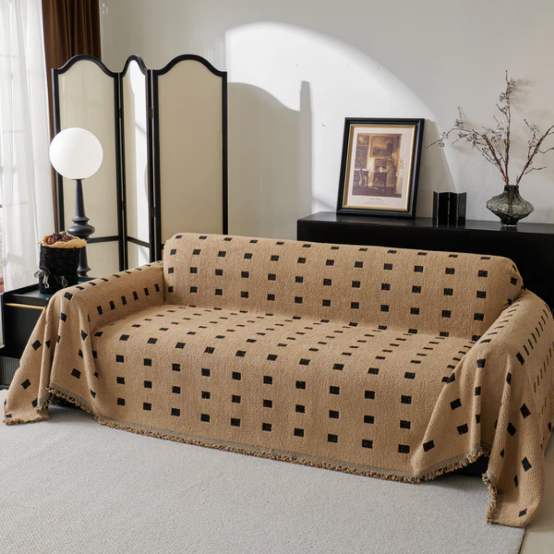 スクエアドットソファカバー