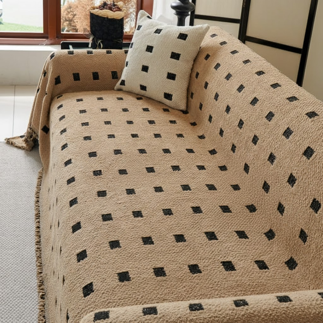 スクエアドットソファカバー