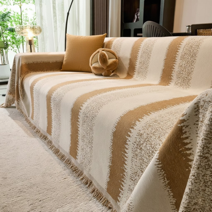 ボーダーアクセントソファカバー