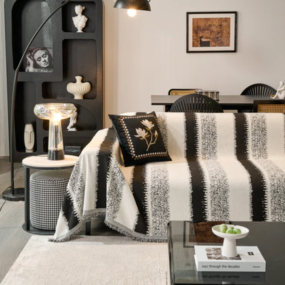 ボーダーアクセントソファカバー