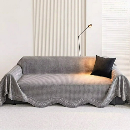 ノーブルウェーブパターンソファカバー