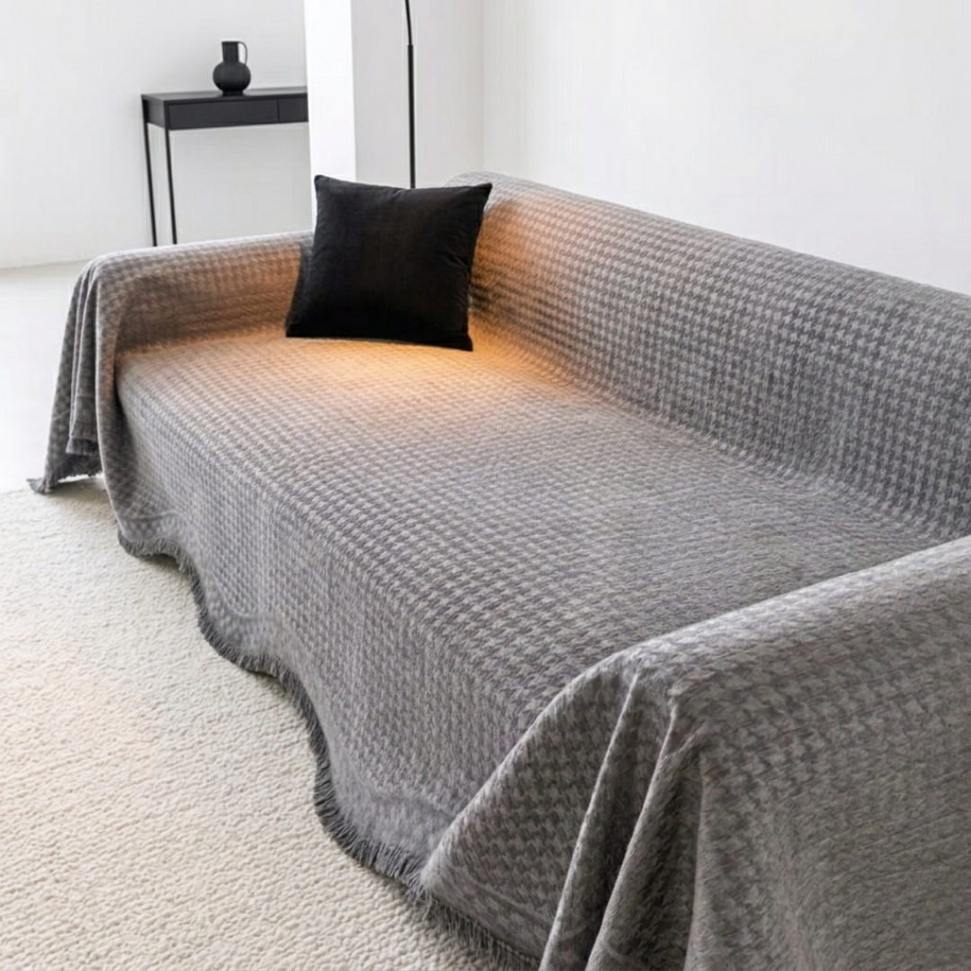 ノーブルウェーブパターンソファカバー