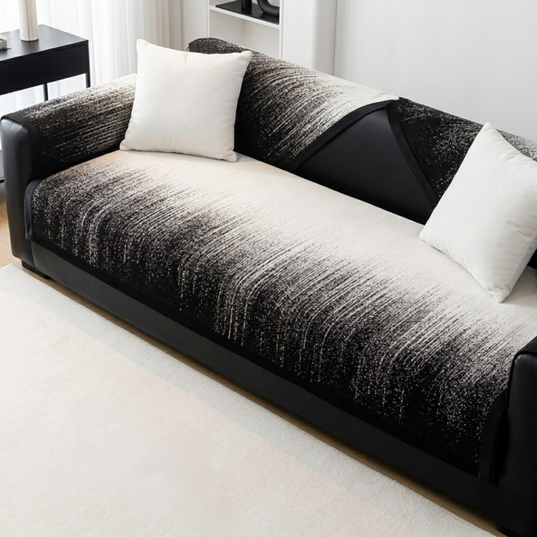 ニュアンスグラデーションソファカバー〔滑り止め付き〕