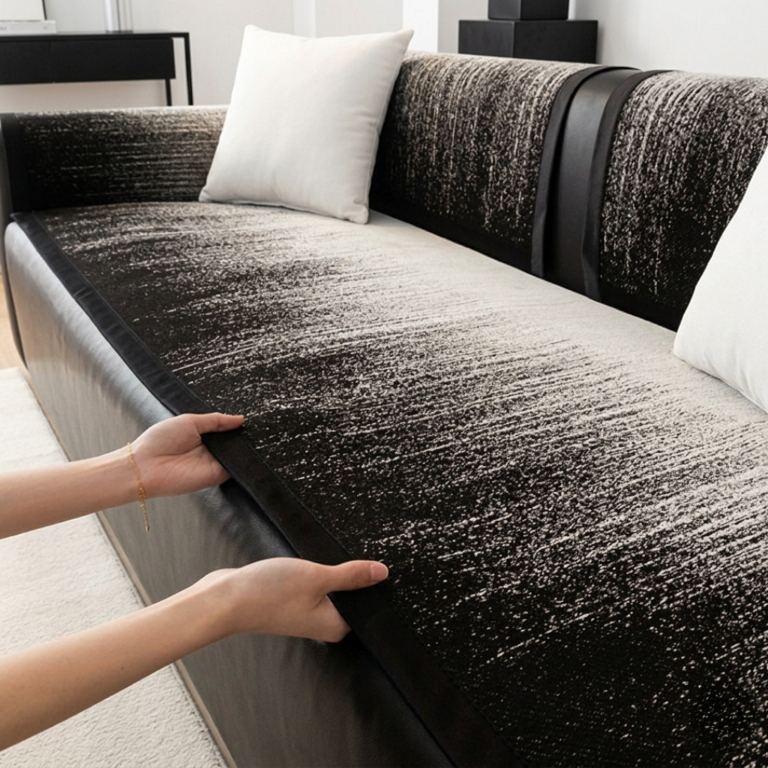 ニュアンスグラデーションソファカバー〔滑り止め付き〕