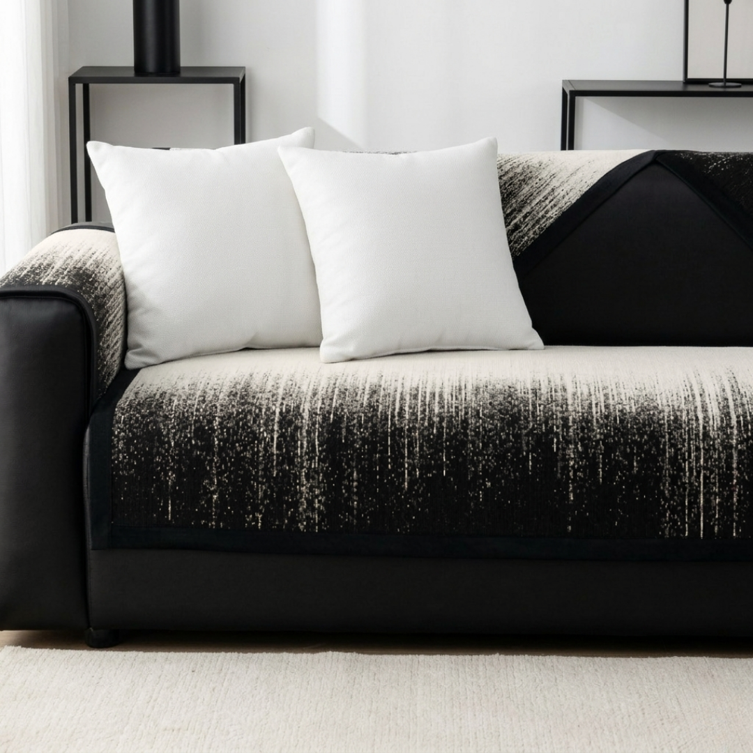 ニュアンスグラデーションソファカバー〔滑り止め付き〕