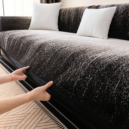 ニュアンスグラデーションソファカバー〔滑り止め付き〕