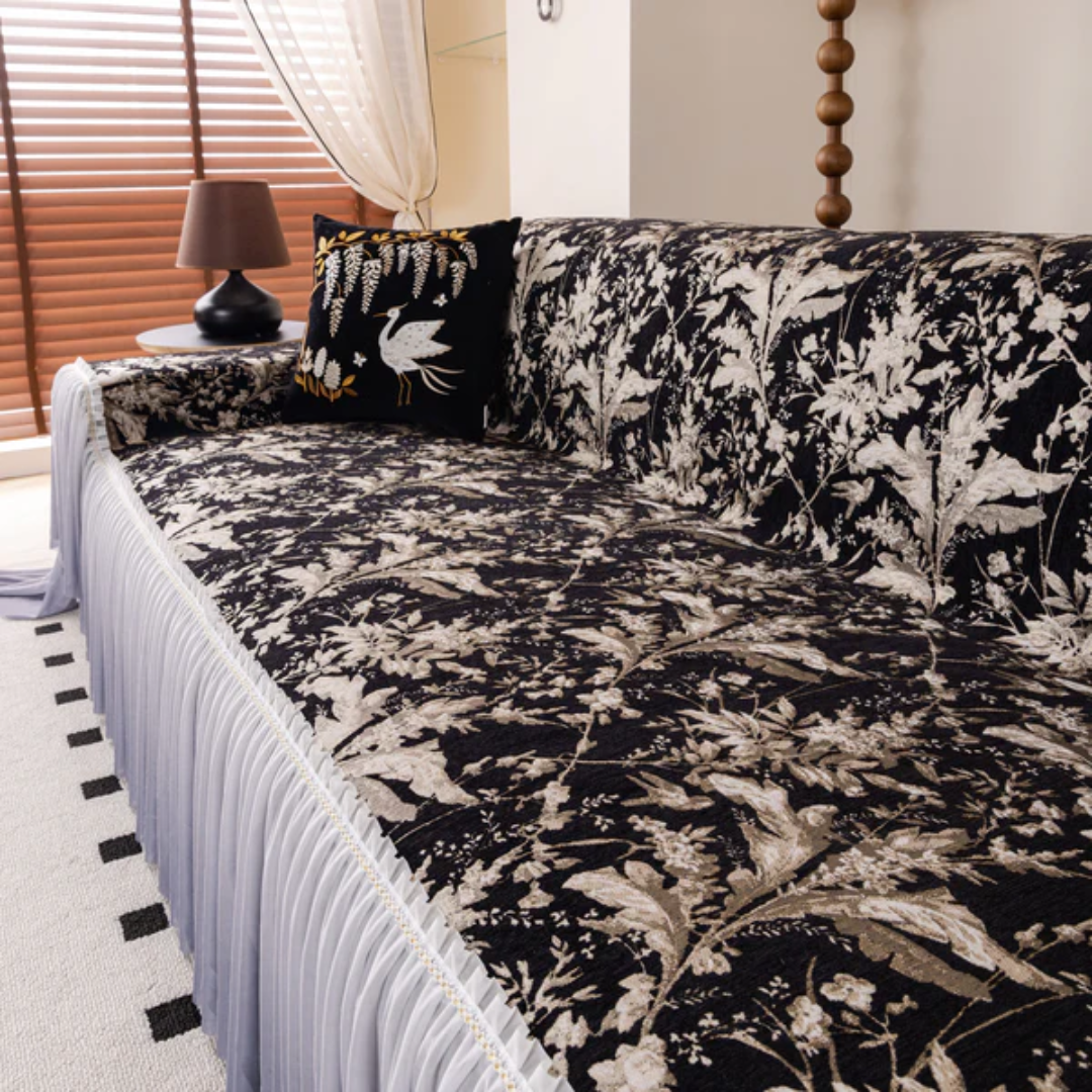 エレガンスプリーツチュールソファカバー