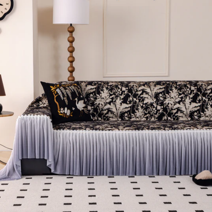 エレガンスプリーツチュールソファカバー