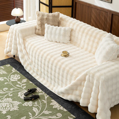 【即納】ソフトフラッフィーソファカバー